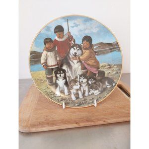 Vintage Nori Peter Arctic Spring Series Ceramic Plate 'Proud Mother', Wall...